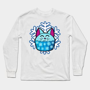 Frost Catcake - Snowflake and shimmering frosting! Long Sleeve T-Shirt